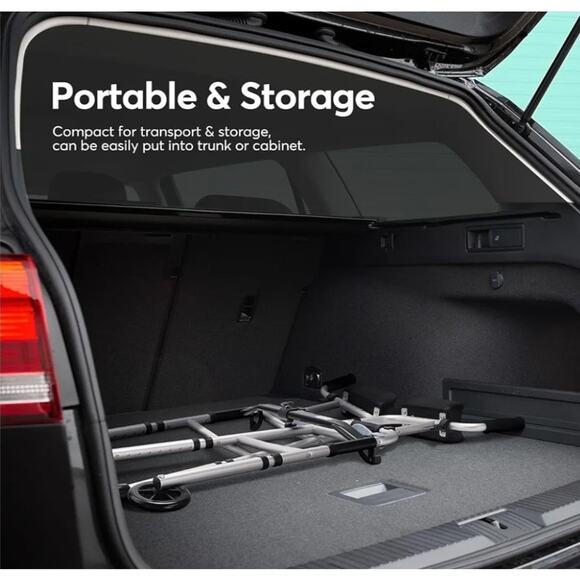 OasisSpace 300lb Capacity Folding Walker - Mobility Aid, 5-Inch Wheels, Armrest - Picture 7 of 7